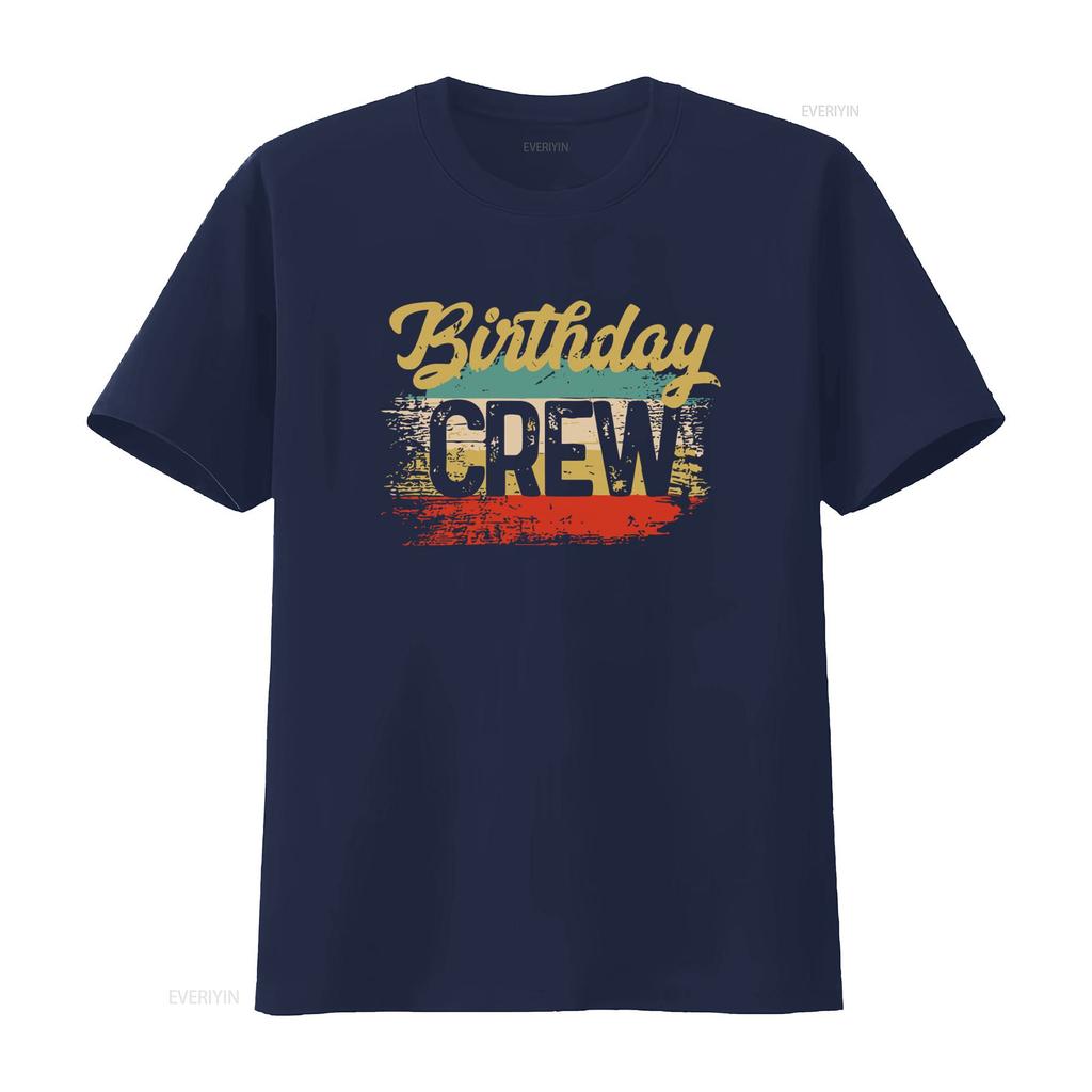 Mens Vintage Birthday Crew T Shirt Squad Fifty Party Grunge Bday Soft Matching Man vintage Washed graphic Slightly Unisex