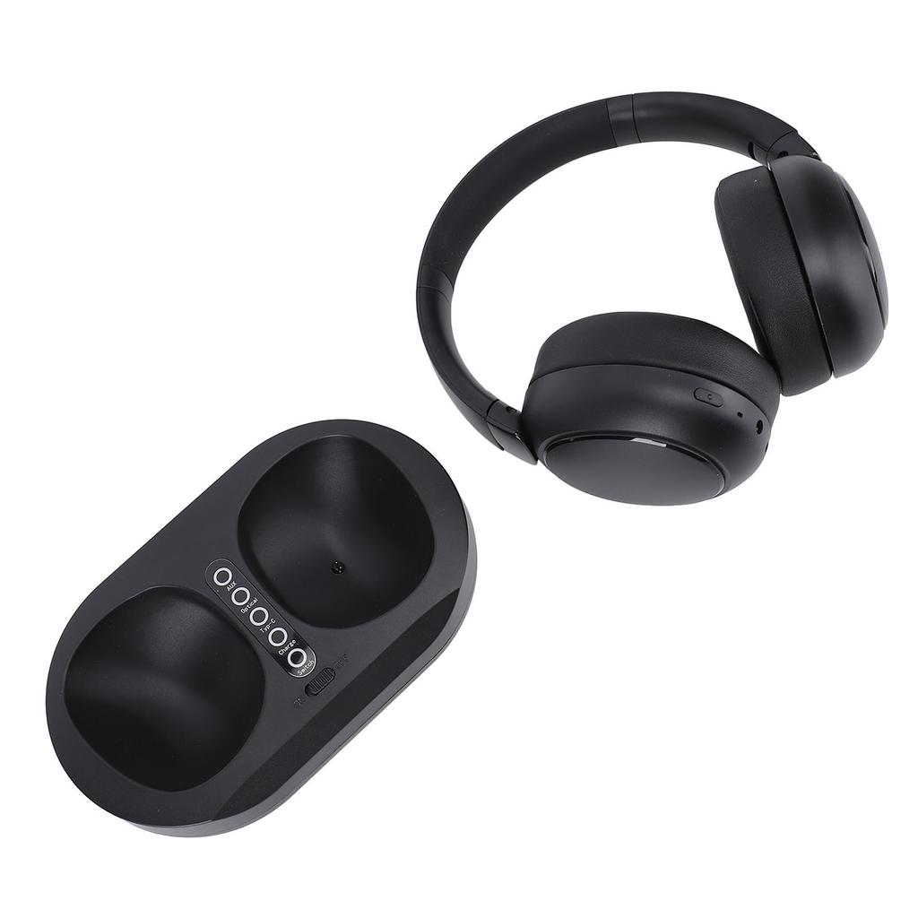 Wireless Headphone for TV Watching 2.4G Bluetooth 5.3 Wireless TV Headset with Charging Base for Seniors Elderly