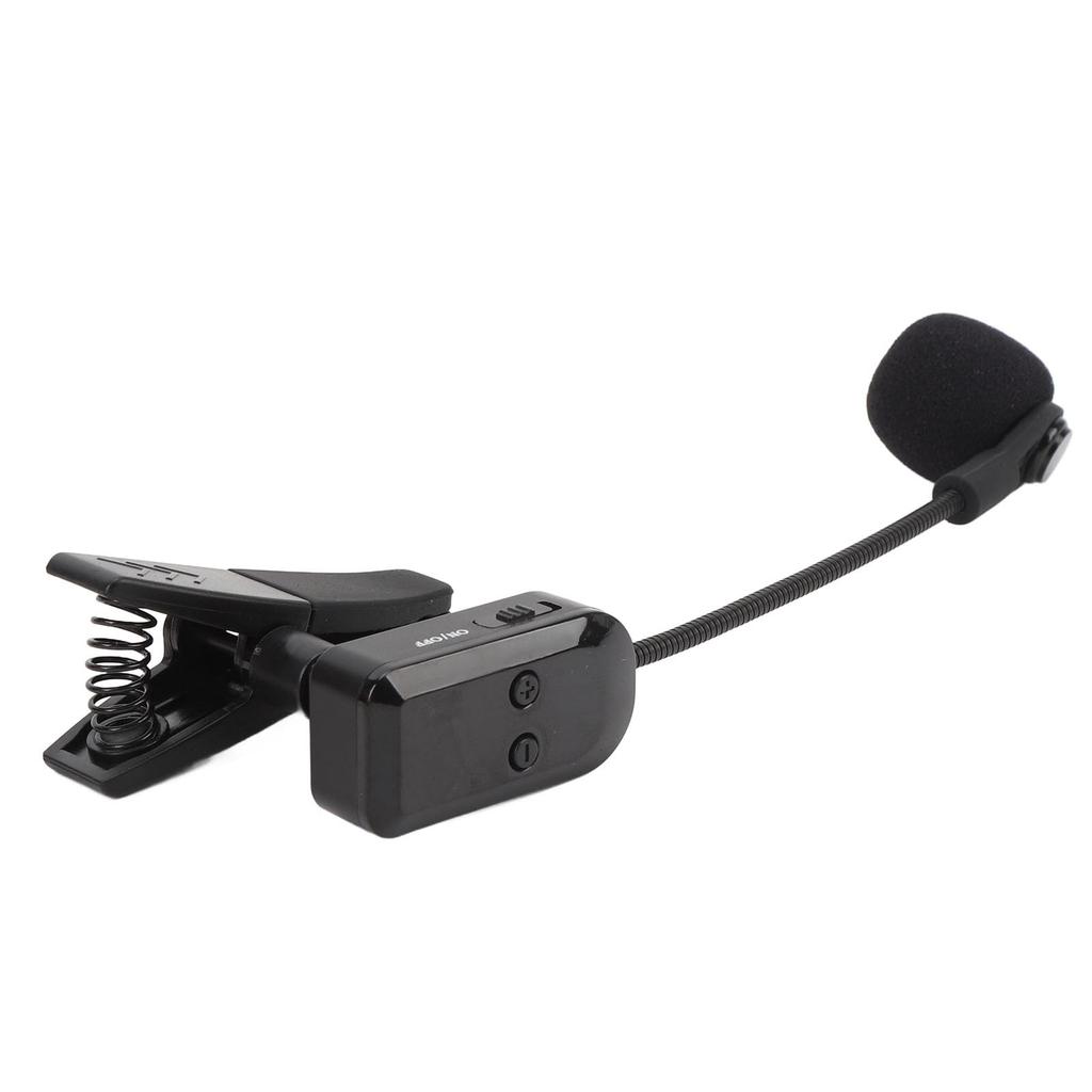 Vbestlife 2.4G Wireless Instrument Microphone Condenser Clip-On Saxophone Pickup System 360° Rotation Concert Outdoor