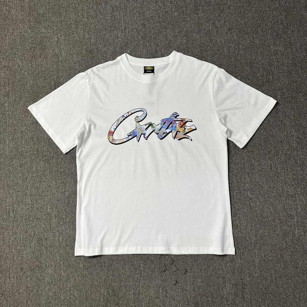 VibeStreet Summer New Printed Short Sleeve T-shirt Loose Round Neck Casual Fashion Brand Top