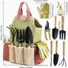 9 Piece Garden Tool Set Outdoor Gardening Kit Heavy Duty Pruning Shears with Storage Bag Gift