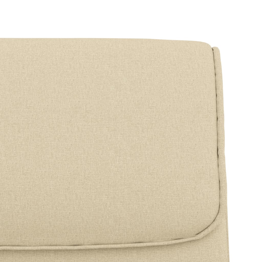 Cream Upholstered Bench 100 X 64 X 80 Cm Fabric