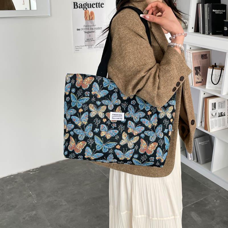 Yogodlns Stilvolle Lässige Tragetasche für Damen Böhmischer Ethnischer Stil Umhängetasche für den Täglichen Weg zur Arbeit Shopper Handtasche für Büroangestellte