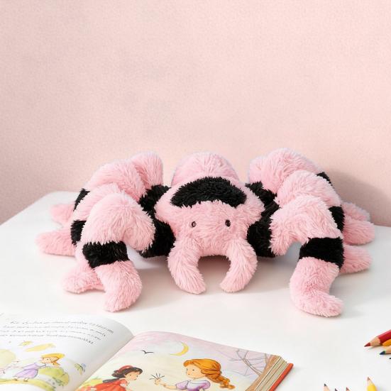 Pink Spider Plush Toy Cute Spider Doll Soft Stuffed Animal Unique Gift for Fans Valentine's Day Home Decor
