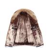 Herren Winter Waschbärfellkragen Oberbekleidung Männlich Mittellang Slim Verdickt Jacken Einfarbig Warm Lederbekleidung