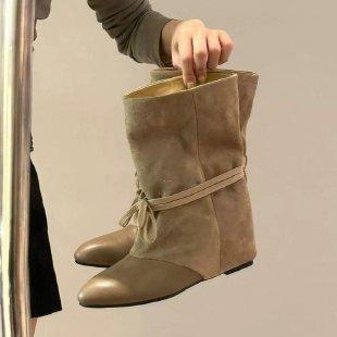 Height-increasing pile boots women`s 2026 new
