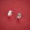 Great Wall S925 Sterling Silver Swirl Pattern Spacer Beads for DIY Bracelet/Necklace Weaving