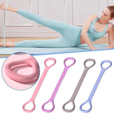 8-Figure Silicone Resistance Band Arm Back Shoulder Yoga Stretching Rope Elastic Fitness Exercise Band