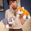 Cute Simulation Kitten Doll Plush Toy Lying Down Cat Doll Children Soothing Rag Doll Birthday Gift