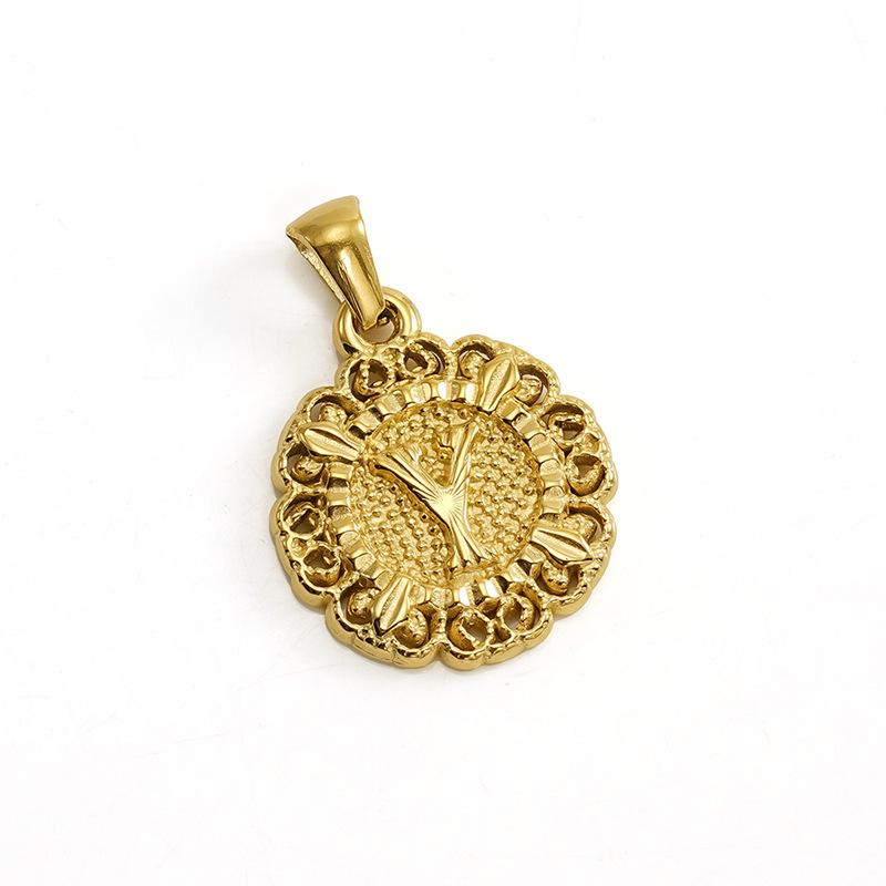 New embossed 26 English pendant necklace round trend versatile women's collarbone neck chain is out of stock.