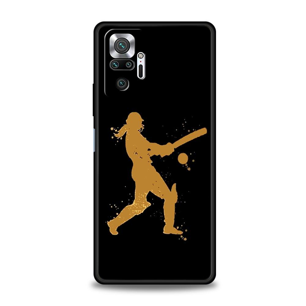Baseball Phone Case For Xiaomi Redmi Note 14 13 5G 10 11 12 Pro Plus 4G 14C 13C 12C 10C Black Cover