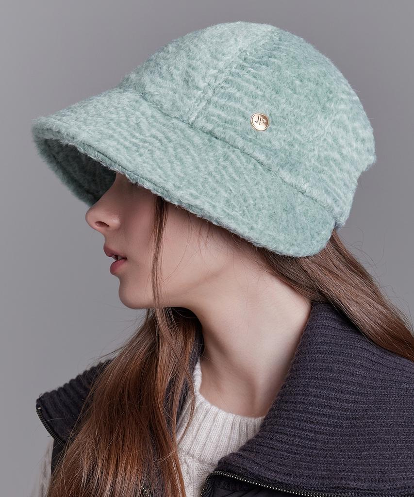 Hwaiteusaenjeu Fluffy Bonnet Hat New Sasha (6 Colors)
