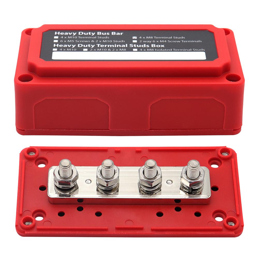 300A Busbar Cable Organizer Box 4 Way 48V Power Case Parts for Car RV