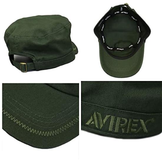 Avirex Standard Work Size Cap, Black, 57.0-59.0cm