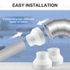 ~Air Duct Reducer ABS Ventilation~ Pipe Reducing Adapter For ~Exhaust Duct Fan Hot And~ Cold Vents Pipe Reducer Adaptor