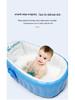 Foldable Inflatable Toddler Bathtub with Pump, Swim and Bathe Enlarged Design for Babies