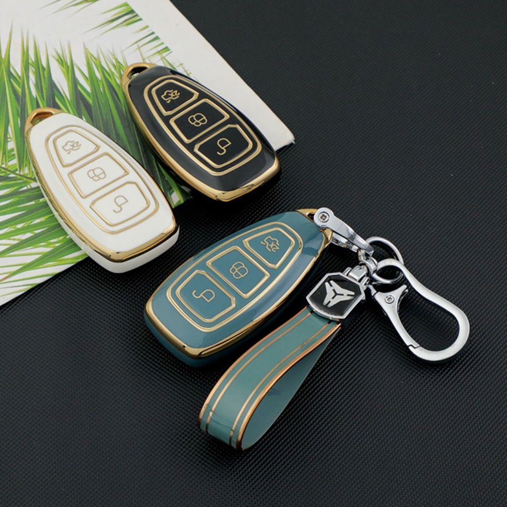 Key Protector Remote Key Case Holder Shell Cover for Ford/Fiesta/Focus 3 4/Mondeo/Kuga