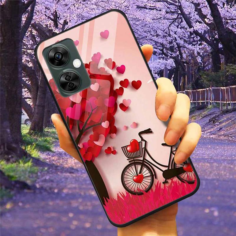 For OnePlus Nord CE 3 Lite 5G Case Tempered Glass Hard Cover Soft Bumper for One Plus Nord CE3 Lite N30 Phone Shell Capa CE3Lite