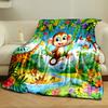 Jungle Adventure with Animals print blanket soft and cozy perfect for the living room bed sofa or a nap,gift