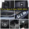 Handbremse / Getränkehalter / Scheinwerfer / Sitzverstellpanel / Fensterheber-Abdeckung Zierleisten Zubehör Für Benz C-KLASSE W205 2015 -