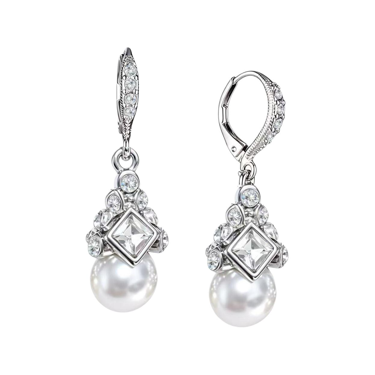 

Givenchy Logo Imitation Pearl Earrings Women earrings Silver 1494568 F,Silver