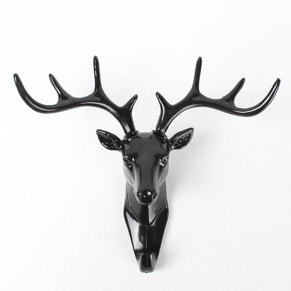 Animal Modeling Hooks Creative Vintage Wall Hanging Hook Hanging Clothes Hat Scarf Key Deer Horns Hanger Rack Walls Decoration