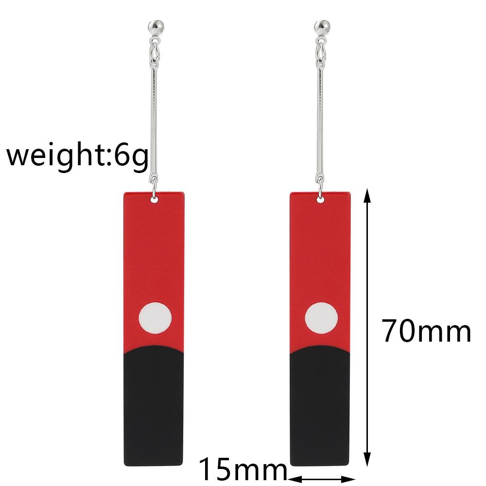 Anime Acrylic Pendant Dangle Earrings Cosplay Props for Women Men Jewelry Accessories