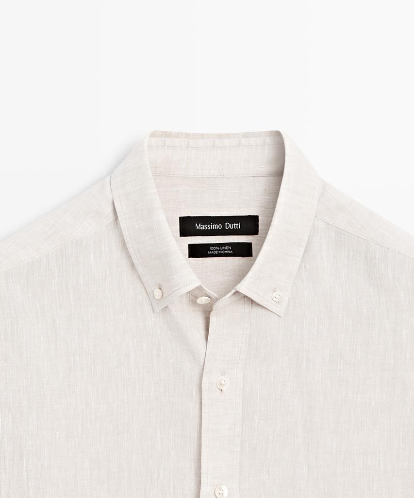 Masimodutti 100% Linen Regular Fit Shirt