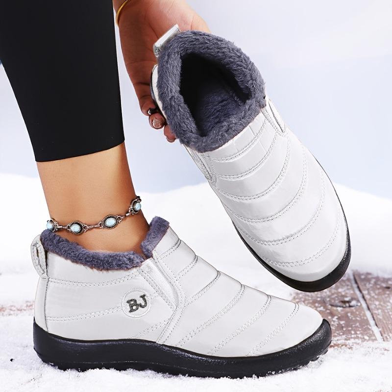 Low-top snow boots waterproof and non-slip thickened warm BJ cotton shoes women's outdoor sports snow boots