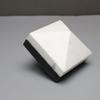 Geometrische Marmorskulptur Schwarz-Weiß-Marmor-Spleißung Geometrischer Block Halbkreis Dekorationsfiguren Heimdekoration