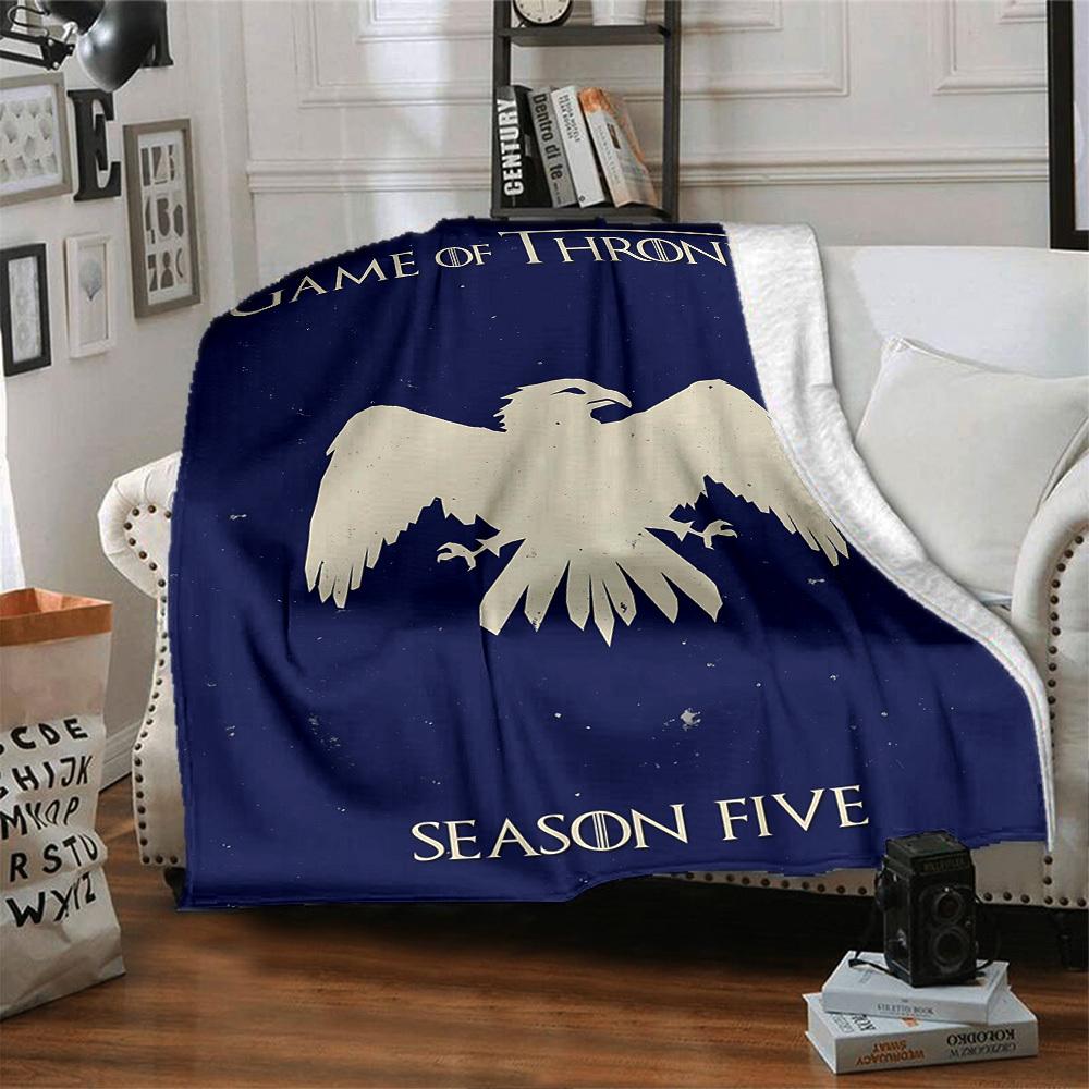 1pc Game of Thrones Season Five Blanket Lightweight Flannel Throw for Sofa Bed Travel Camping Livingroom Office Couch Chair 1145KK