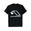 Men'S Anjunabeats Oversized Graphic T-Shirt, Featuring a White Logo Print. This Loose-Fitting Round Neck Short Sleeve Tee Is Made from Durable