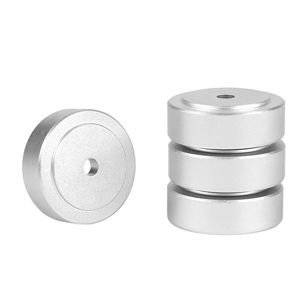 4PCS 30*10mm Aluminum Alloy Amplifier Feet   Amplifier Pads Feet Silver