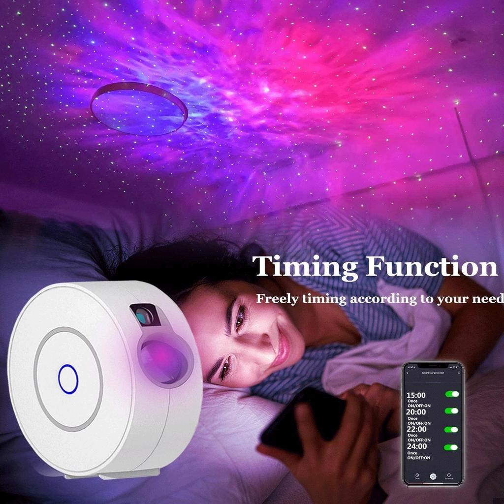 Starry Night Smart Graffiti Projection Lamp - Bedroom Laser Star Atmosphere Light.
