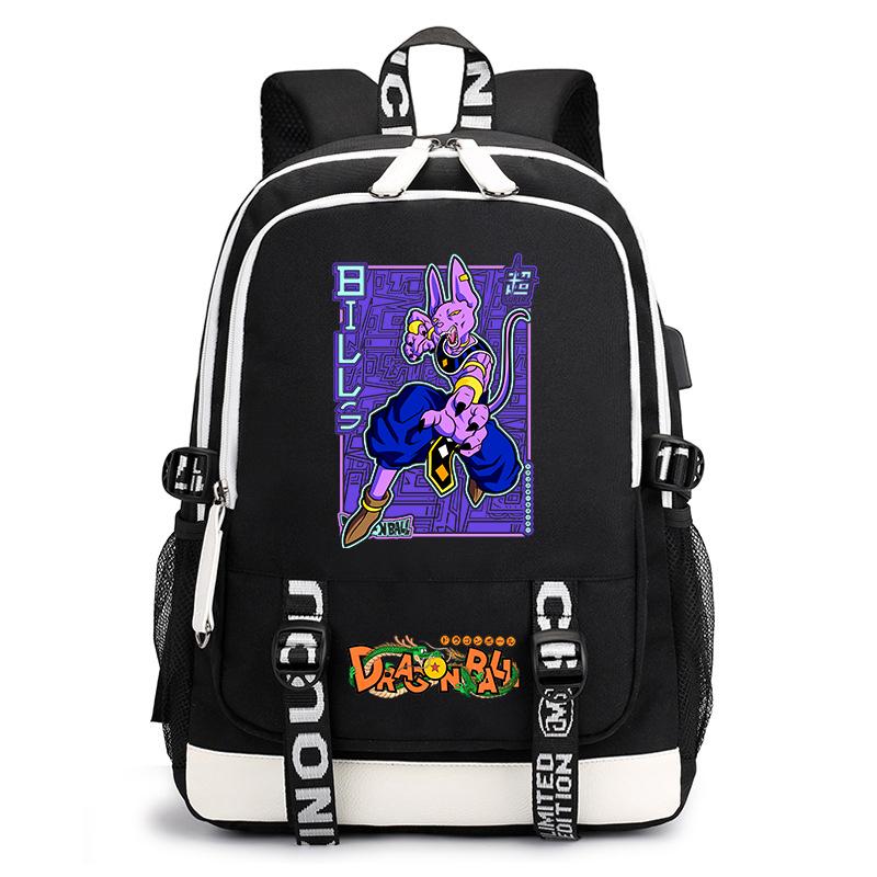 Anime Dragon Ball Backpack for School Casual Daypack for Kids Teenagers Students Boys Girls Everyday Use