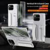 For Google Pixel 11 10 Pro Fold Vertical Wristband Case Grip Ring-Cum-Portable Stand Pen Slot Hinge Protection Free Stylus Cover