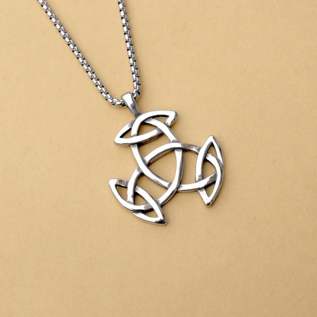 Jewelry Sales Hollow Trendy Man Pendant Kink Titanium Steel Necklace