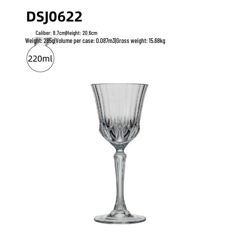 European Classical High-Stemmed Martini Glass - Artistic Cocktail & Wine Glass for Bars