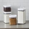 Flip-Tite Square Food Storage Canister 13.8 Cup Airtight Easy Open Lid BPA Free Durable Plastic Ideal Pantry Kitchen
