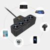 120W Car Cigarette Lighter Adapter USB Charger 4 Socket Splitter 12V/24V Quick Charge Auto Power Outlet Fast Charging Accessory
