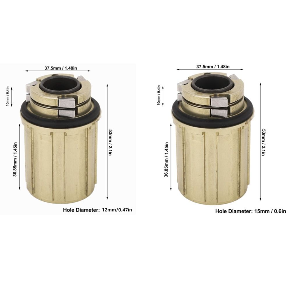 Aluminum Alloy Mountain Road Bikes Freehub Body 2 Bearings Road Bike Freehub Body  Replacement Part