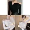 Oversized Chain T Shirt With Asymmetric Design For Casual Women Wear