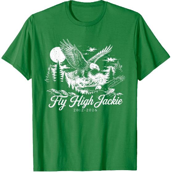 Fly High Jackie, Jackie and Shadow Bald Eagle T-Shirt