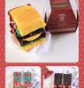 Trendy European & American Mid-Calf Funny Pizza & Hamburger Socks