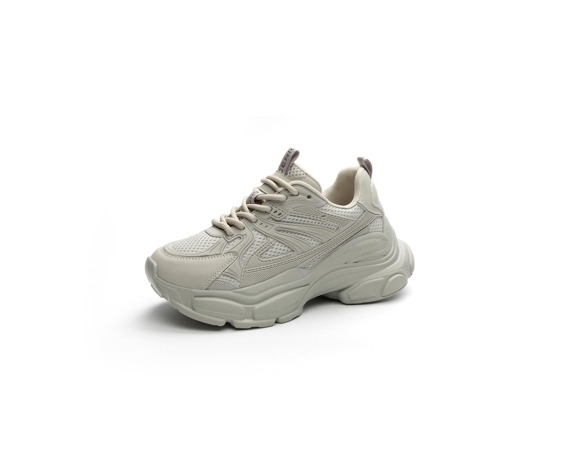 

Daddy shoes autumn new platform sports lightweight ins breathable running trendy shoes casual shoes 35 серый