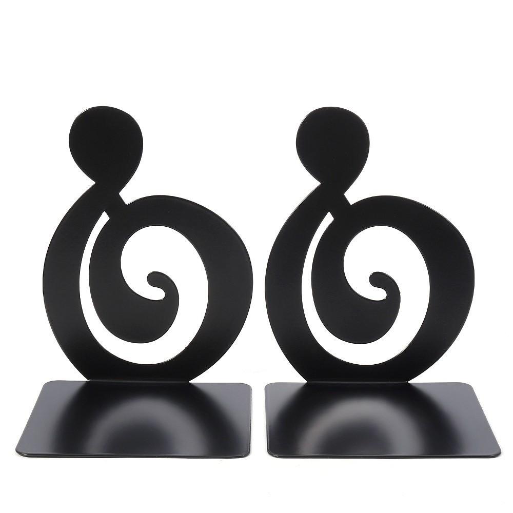 1 Pair L-Shape Piano Key Bookend Artistic Music Score Book Holder Book Enthusiasts