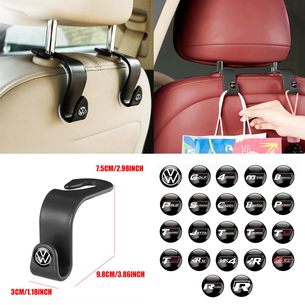 Car Rear Seat Hook Multi-function Storage Organizer Holder for Volkswagen VW Golf Polo Blue Motion Passat R32 Touareg Jetta MK4 Wj0