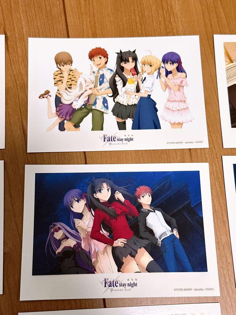 [USED] Fate stay night release commemorative original bromide Saber Tohsaka Rin