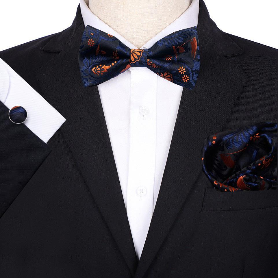 Men'S Groom Wedding Host Solid Color Bow Tie Best Man Suit Korean Version Shirt Bow Tie Wedding Men'S Bow