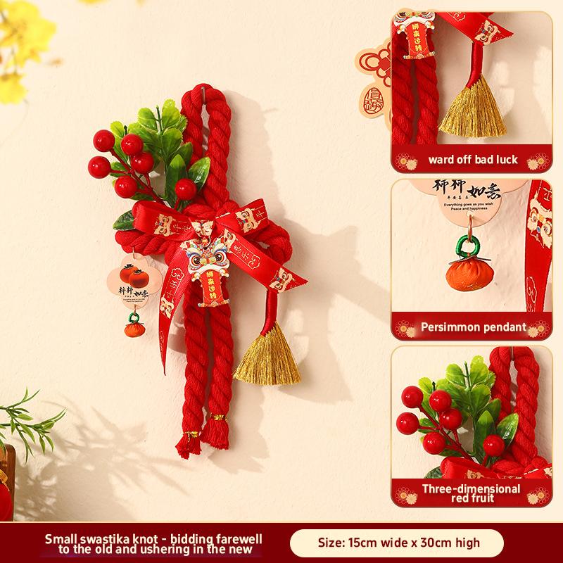 

Latest Red Horse Pendant Auspicious Flower Pendant Living Room Porch Decoration Happy Latest Year Household Decoration Ornaments